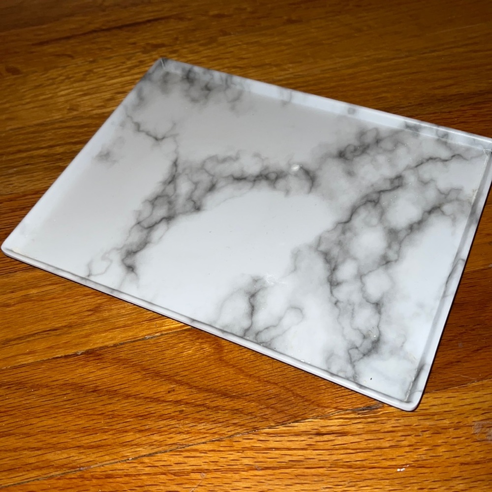 Acrylic marble beauty tray